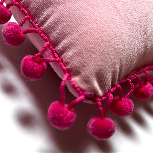 Please Knock Velvet Hanging Pillow - Picture 2 of 5